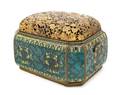 A Rare Japanese Parcel Gilt Cloisonne Covered Hibachi