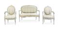 A Group of Louis XVI Painted Seating Furniture