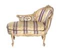 A Louis XV Style Painted Diminutive Chaise Longue