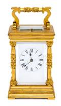 A French Brass Carriage Clock