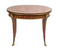 A Napoleon III Style Gilt Bronze Mounted Marquetry Low Table