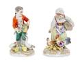 Two Meissen Porcelain Figural Groups
