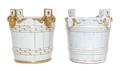 A Pair of Von Schierholz Porcelain Cache Pots