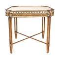 A Neoclassical Style Brass Occasional Table
