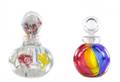 Group of 2 Glass Perfume Bottles 1 Seguso1 Floral