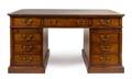 A George III Style Oak Pedestal Desk