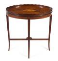 A George III Marquetry and Mahogany Tray Table