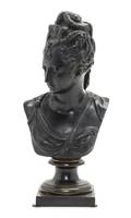 A Continental Bronze Bust