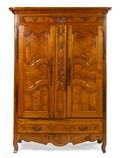 A Provincial Walnut Armoire