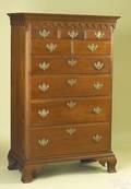 Pennsylvania Chippendale walnut tall chest ca 1780