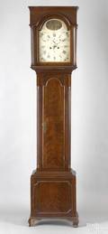 Philadelphia Chippendale mahogany tall case clock ca 1795