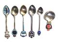 A Collection of SilverPlate Souvenir Spoons