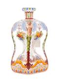 A JL Lobmeyr Enameled Glass Decanter