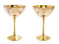 A Pair of Silver and SilverGilt Commemorative Goblets