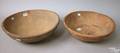 Two turned wooden bowls