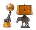 Two Bronze Figural Lamps