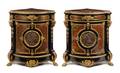 A Pair of Napoleon III Gilt Bronze Mounted Boulle Marquetry Encoignures