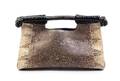 A Nancy Gonzalez Lizard Top Handle Clutch