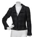 A Chanel Black and Grey Boucle Jacket