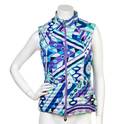 An Emilio Pucci Multicolor Print Duvet Down Vest