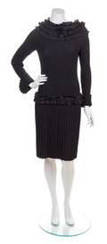 A Louis Vuitton Black Knit Dress