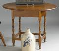 New England Queen Anne pine and maple tavern table ca 1760