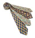A Group of Four Salvatore Ferragamo Silk Neckties