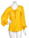 An Yves Saint Laurent Goldenrod Silk Blouse
