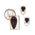 A Philippe Ferrandis Metal Brooch and Earclips