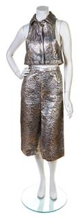 A Lanvin Metallic Silver Ensemble