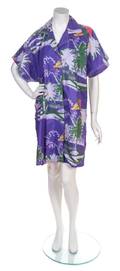 An Issey Miyake Purple Cotton Day Dress