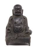 A Chinese Bronze Figure of Seated Buddha