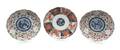 Three Imari Porcelain Plates