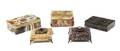 A Collection of Five Hardstone Boxes