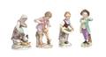 Four Meissen Porcelain Figures