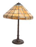An American Leaded Glass Lamp