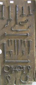 Miscellaneous lot of wrought iron 18th19th c