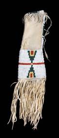 A Cheyenne Beaded and Hide Pipe Bag