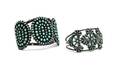 Two Zuni Silver and Turquoise Bracelets