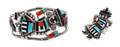 A Zuni Mosaic Rainbow Man Bracelet and Ring