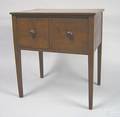 Southern Hepplewhite walnut sugar chest ca 1800