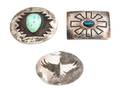 Three Overlay Style Southwestern Belt Buckles