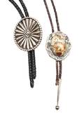 Two Southwestern Silver Bolos