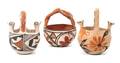 Three Acoma Pueblo Pottery Baskets