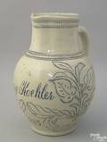 Remmey stoneware presentation pitcher dated 1903
