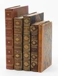 A Collection of Leather Bound Books Pertaining to English Literature