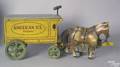 Carved and painted American Ice Company wagon