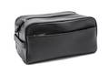 A T Anthony Black Leather Toiletry Kit