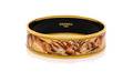 An Hermes Wide Enamel Bangle Bracelet