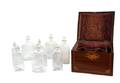 An English Mahogany Campaign Style Decanter Box